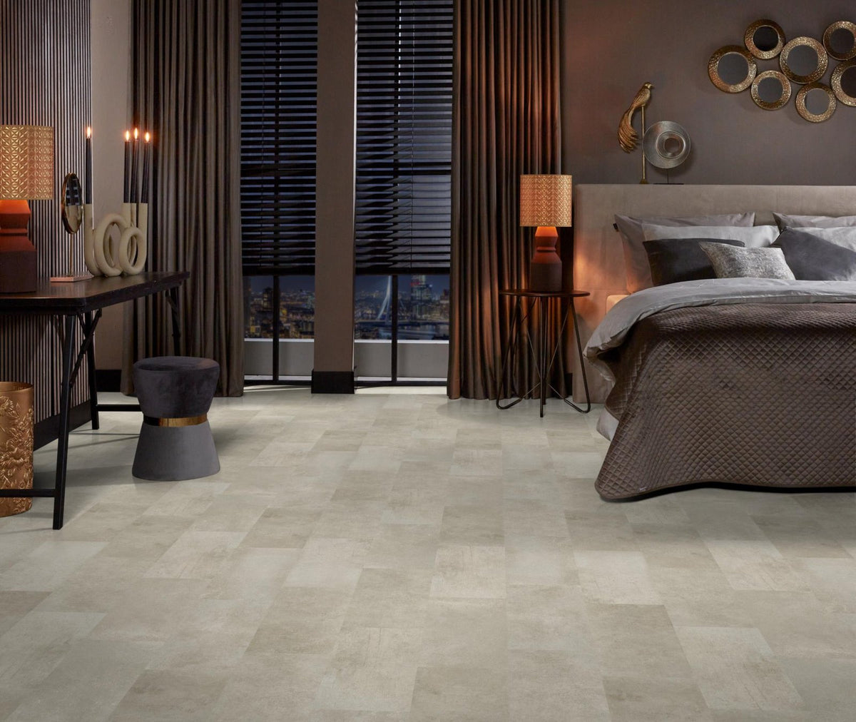 Expression Aqua grijsbruin sfeer