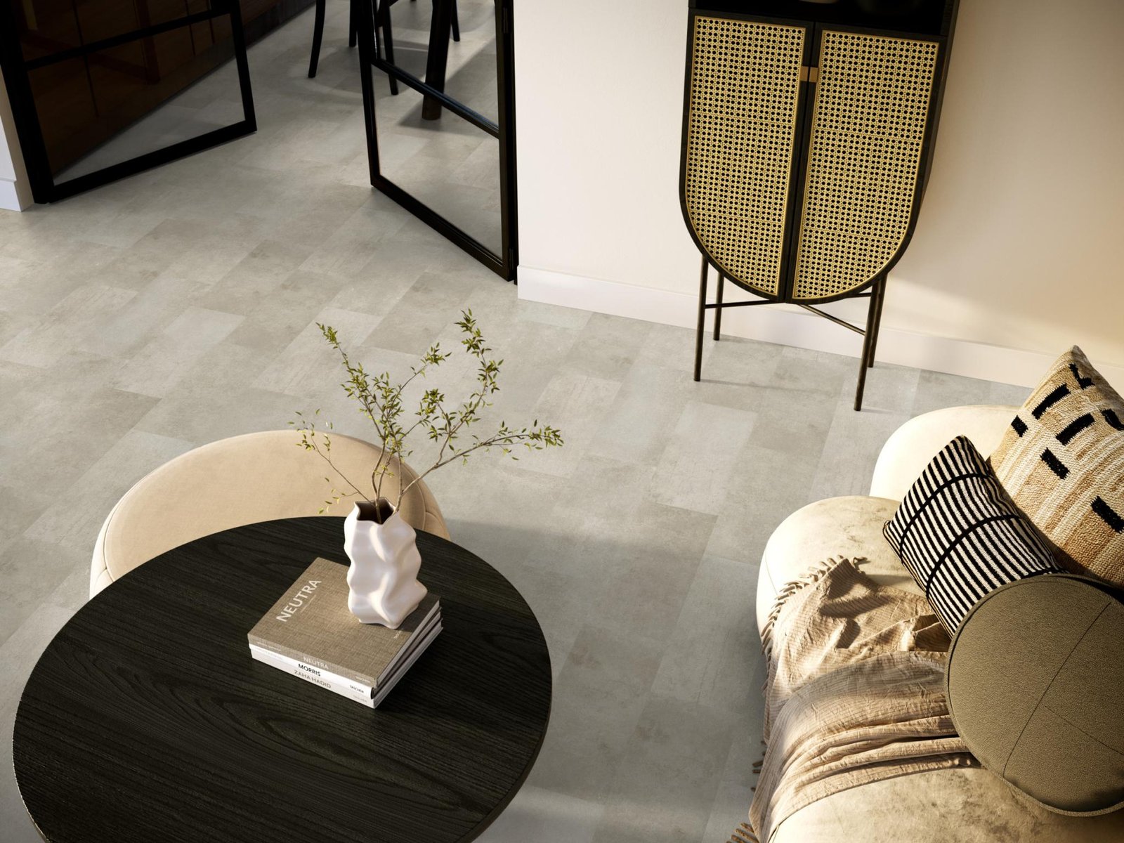 Expression Aqua grijsbruin sfeer