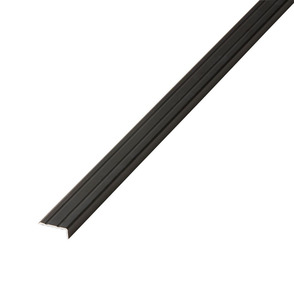 Co-pro hoekprofiel zelfklevend 10mm antraciet/zwart 270 cm