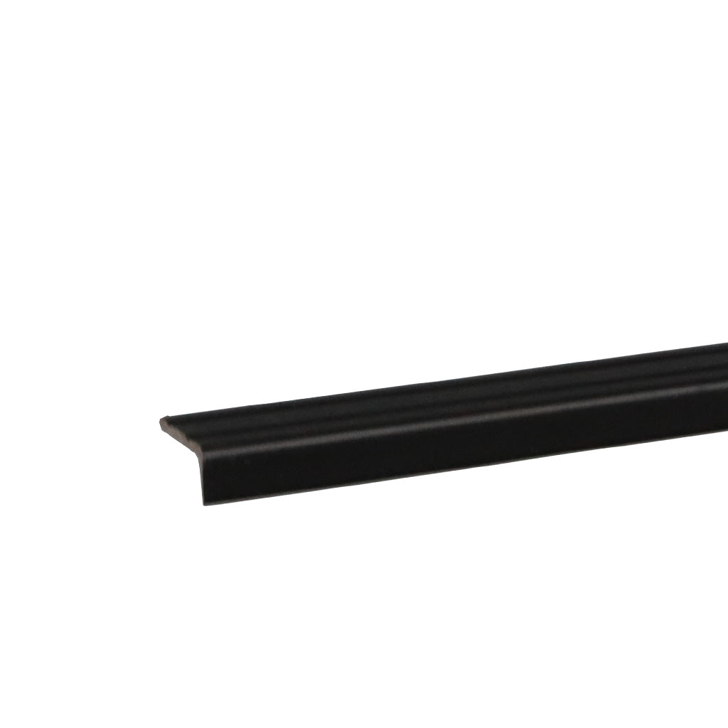 Co-pro hoekprofiel zelfklevend 10mm antraciet/zwart 100 cm