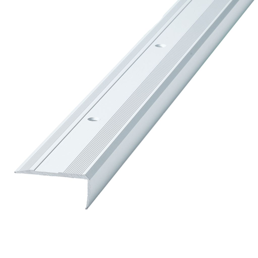 Co-pro trapprofiel zilver antislip 3,8 cm breed