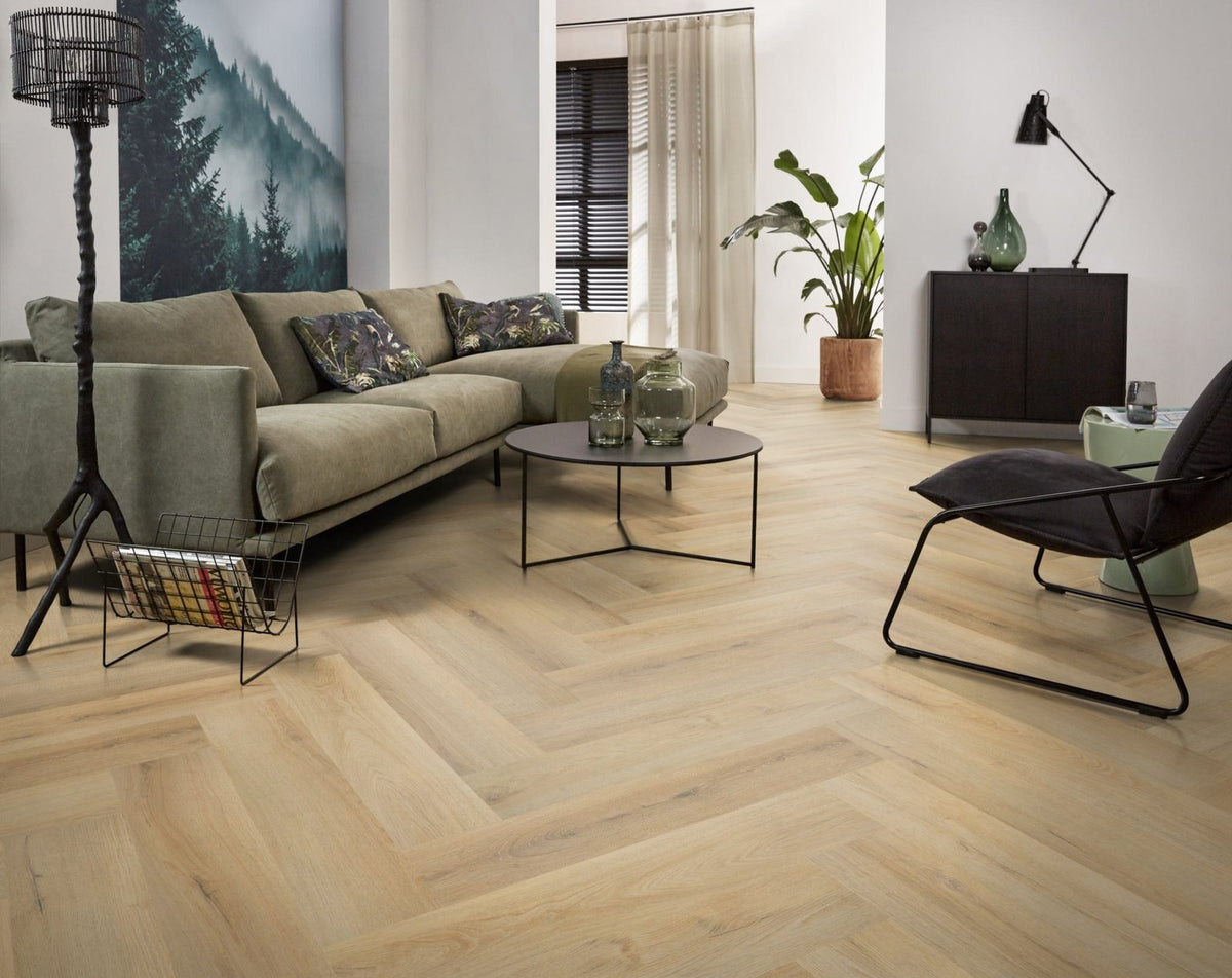 Spigato xl Valento visgraat dryback natural sfeer