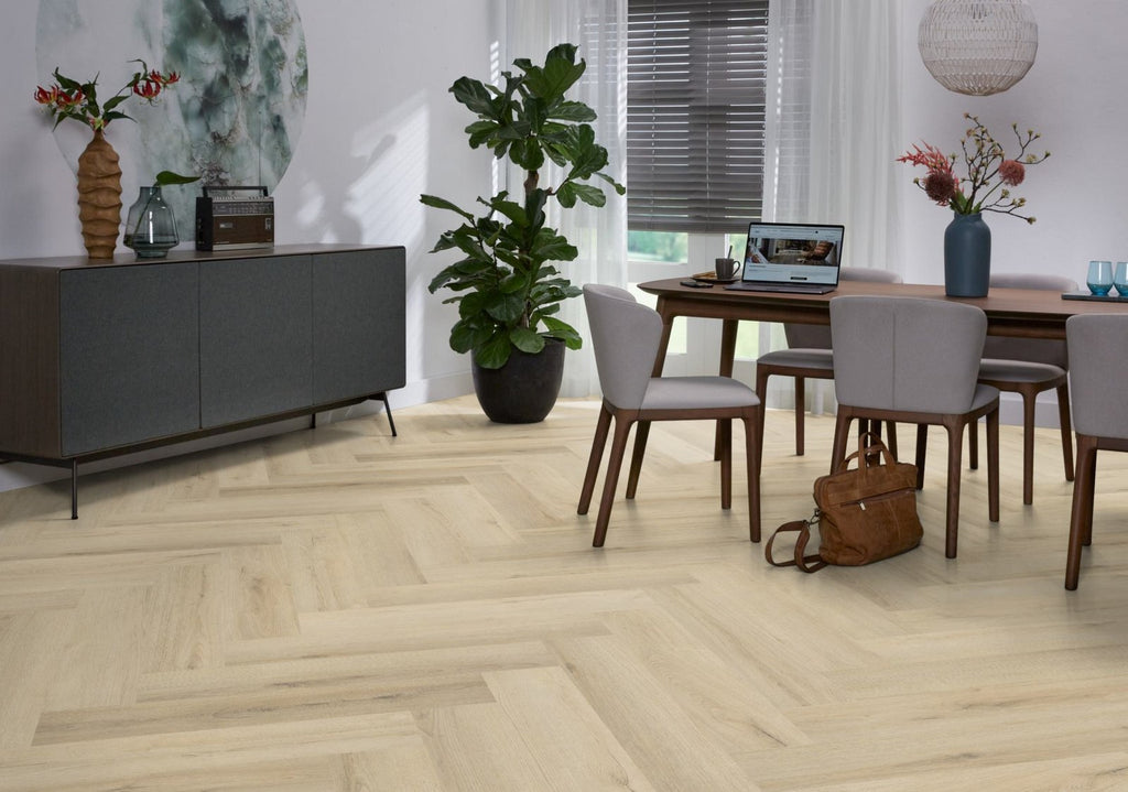 Spigato xl Valento visgraat dryback warm beige sfeer