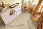 Spigato xl Valento visgraat dryback warm beige sfeer