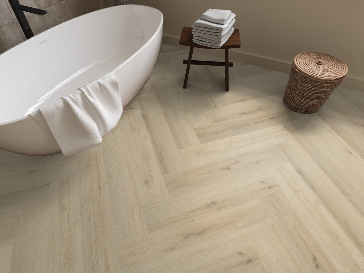 Spigato xl Valento visgraat dryback warm beige sfeer
