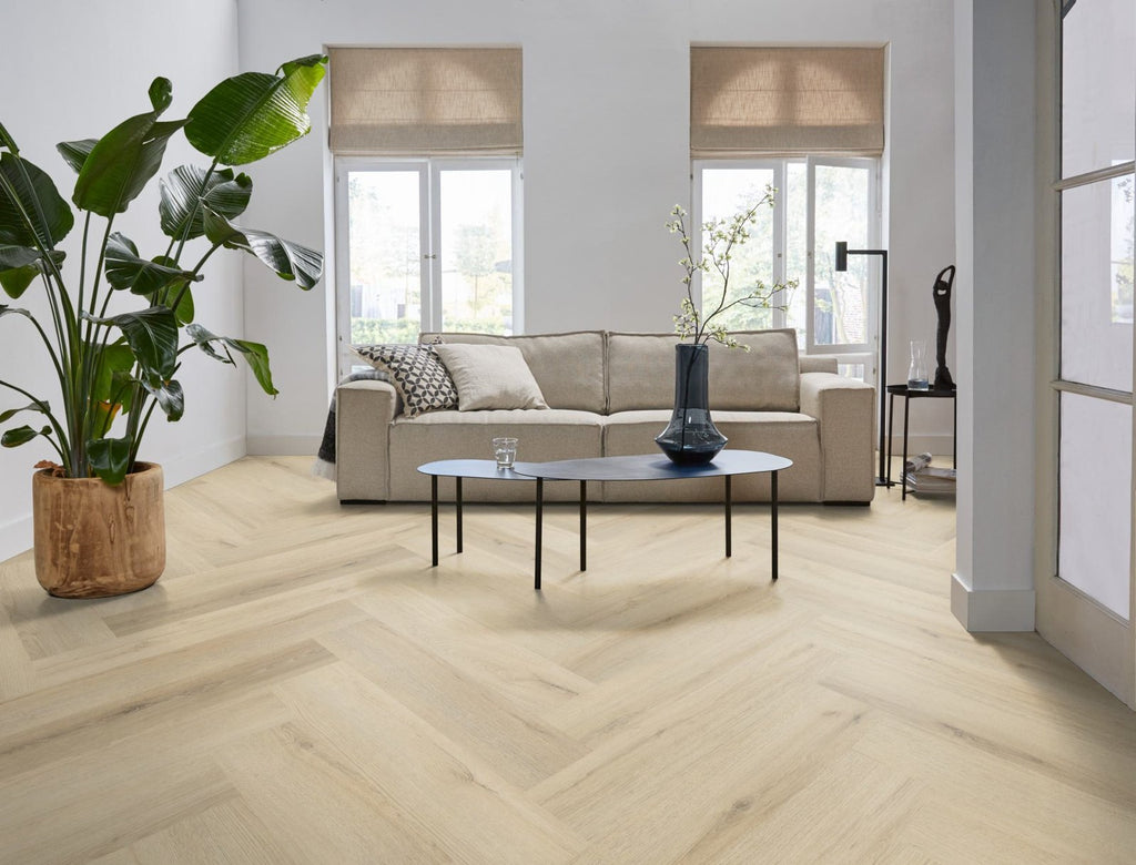 Spigato xl Valento visgraat dryback warm beige sfeer