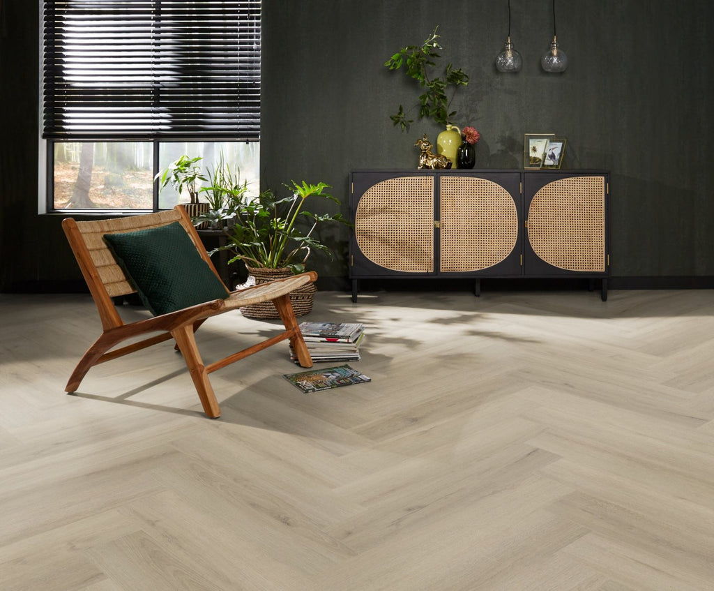 Spigato xl Valento visgraat dryback beige sfeer