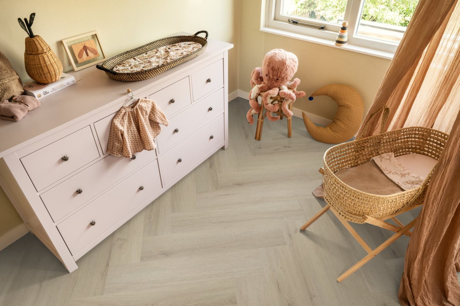 Spigato xl Valento visgraat dryback beige sfeer