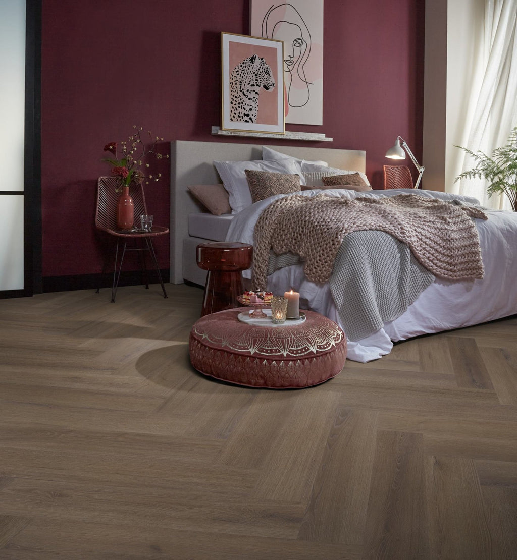 Spigato xl Valento visgraat dryback brown sfeer