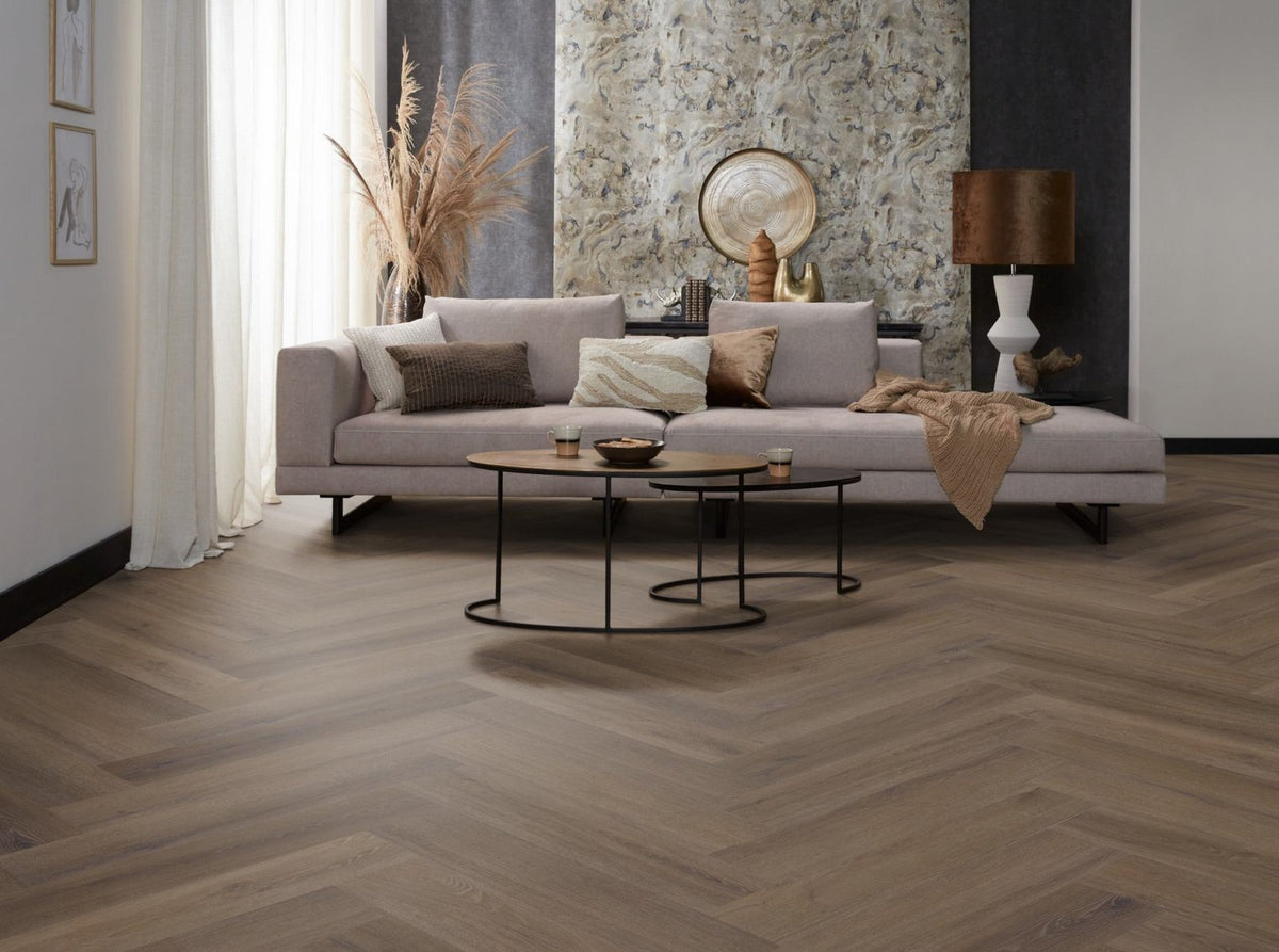 Spigato xl Valento visgraat dryback brown sfeer