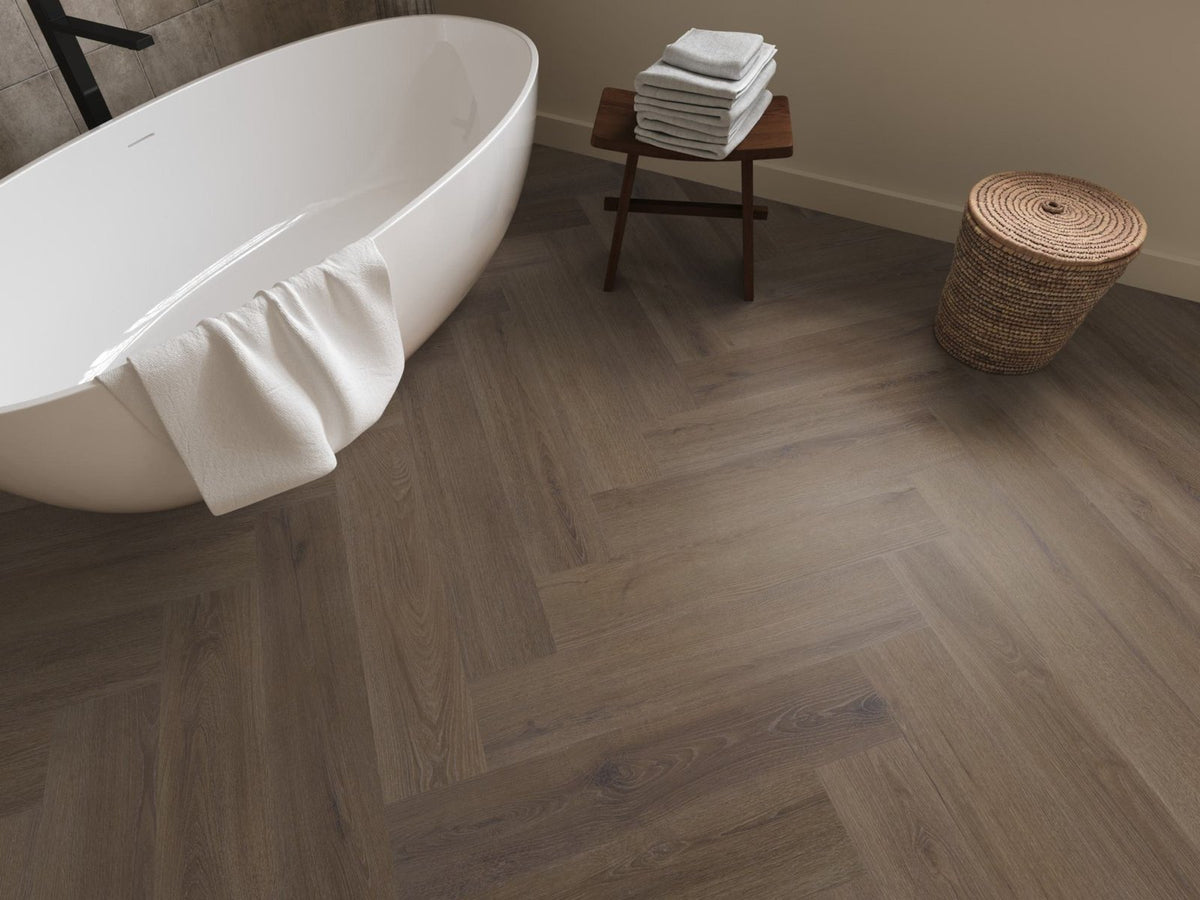 Spigato xl Valento visgraat dryback brown sfeer