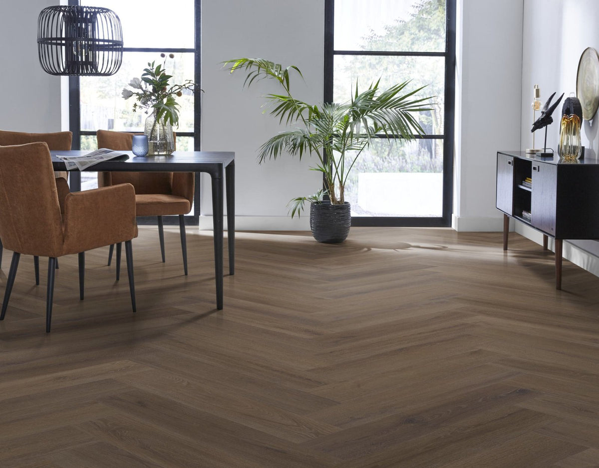 Spigato xl Valento visgraat dryback brown sfeer