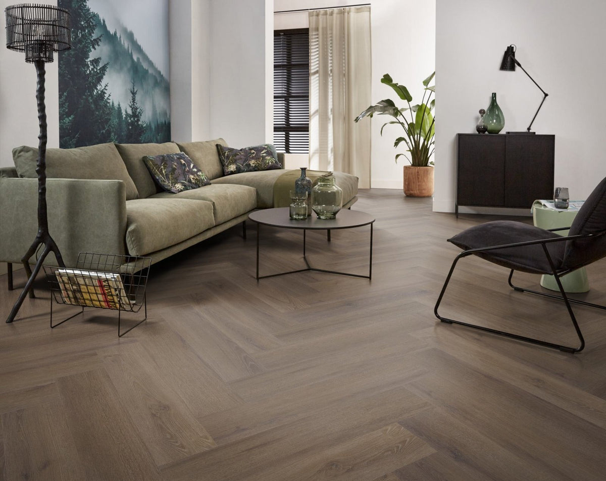 Spigato xl Valento visgraat dryback brown sfeer