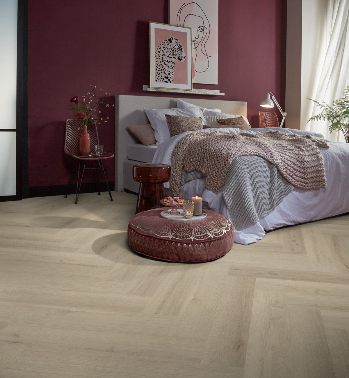 Spigato xl Valento visgraat click SRC beige sfeer