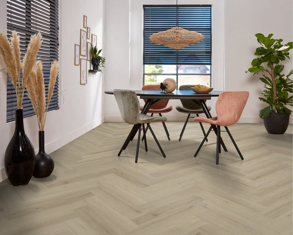Spigato xl Valento visgraat click SRC beige sfeer