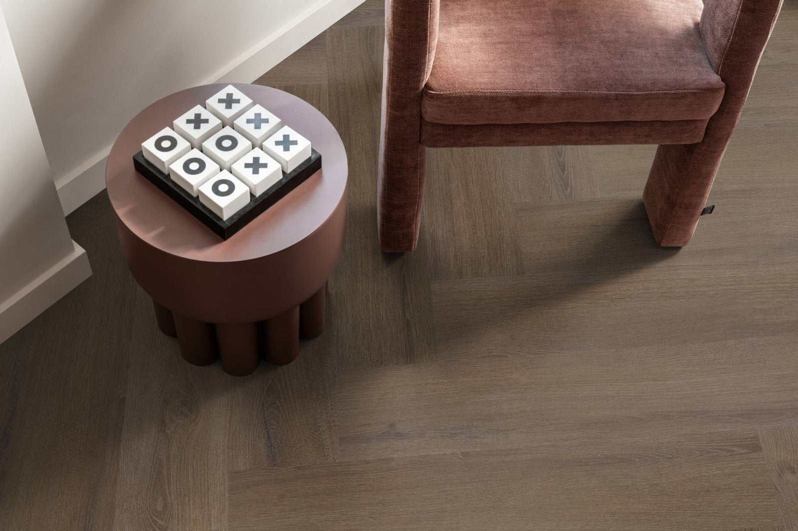 Spigato xl Valento visgraat click SRC brown sfeer