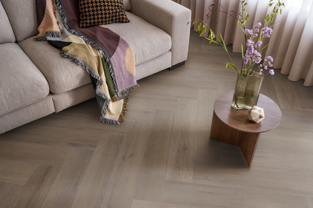Spigato xl Valento visgraat click SRC brown sfeer
