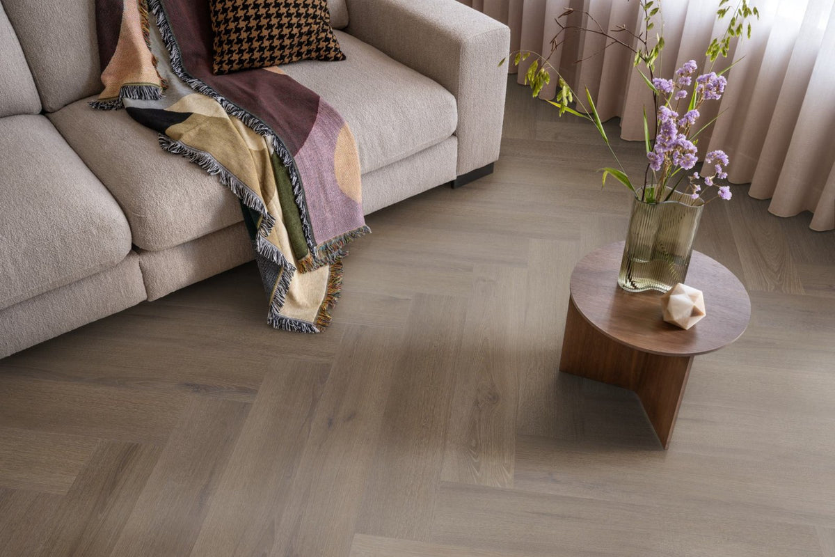 Spigato xl Valento visgraat click SRC brown sfeer