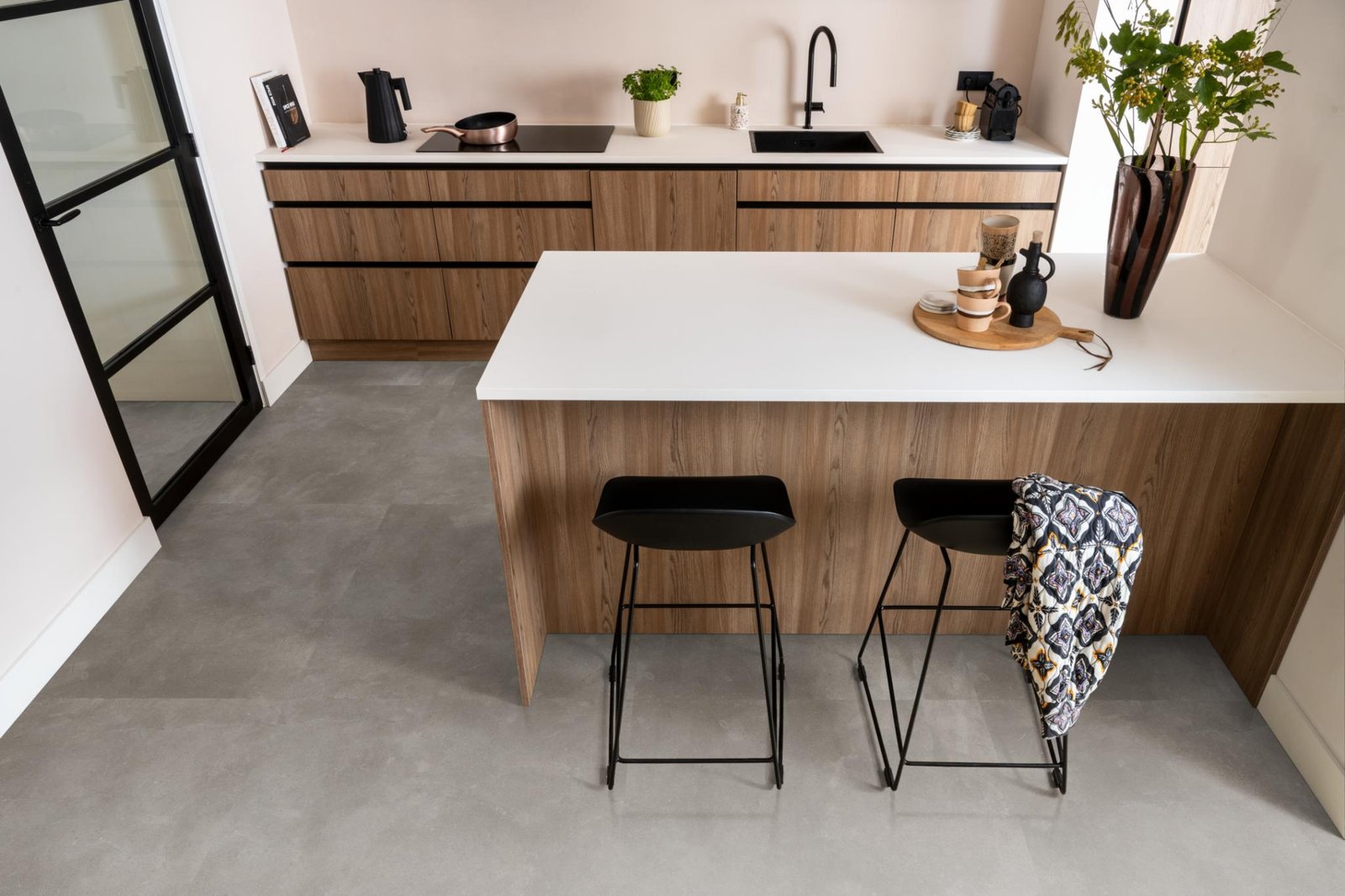 Piazzo xl dryback warm grey sfeer