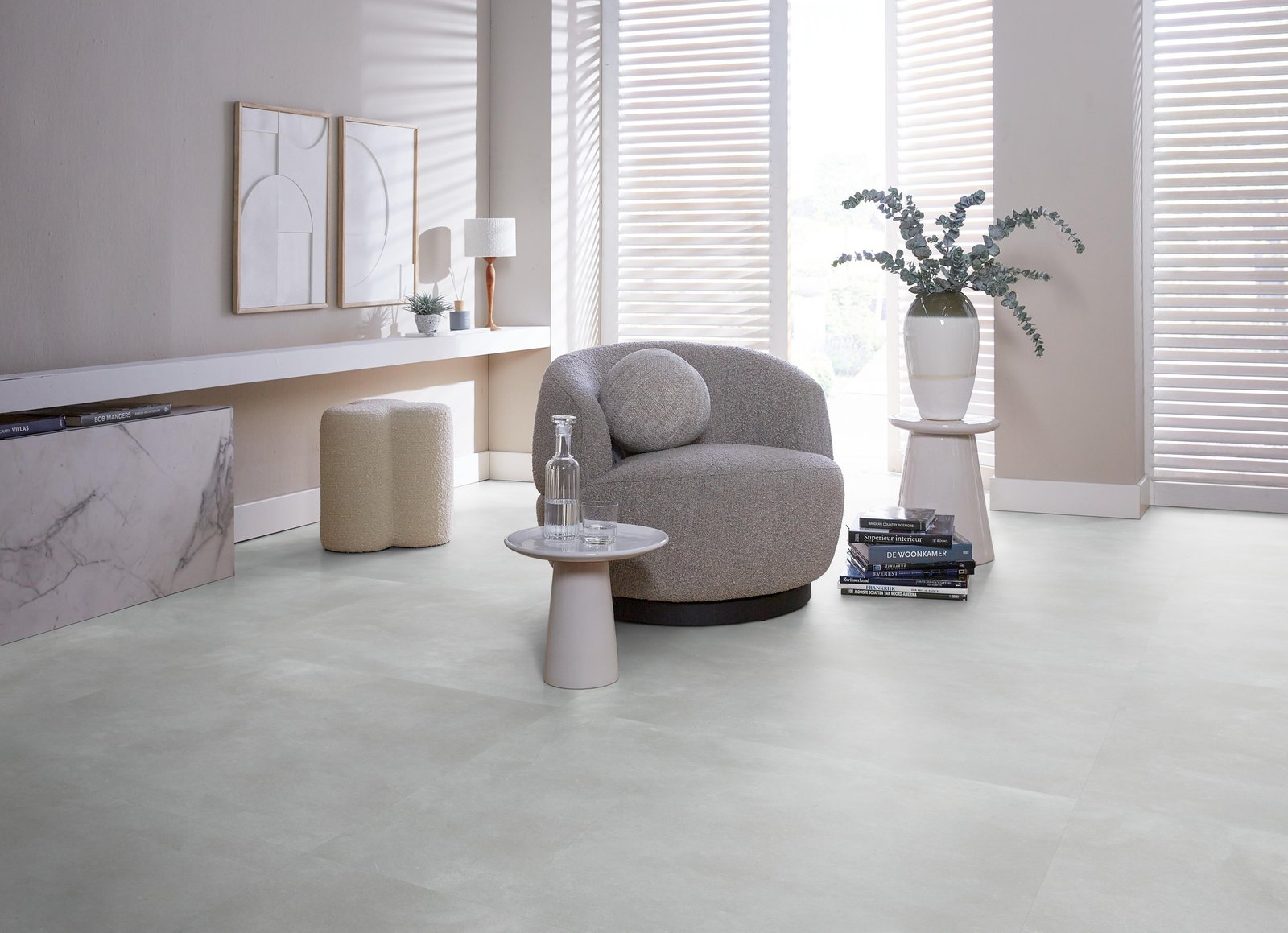 Piazzo xl dryback light grey sfeer