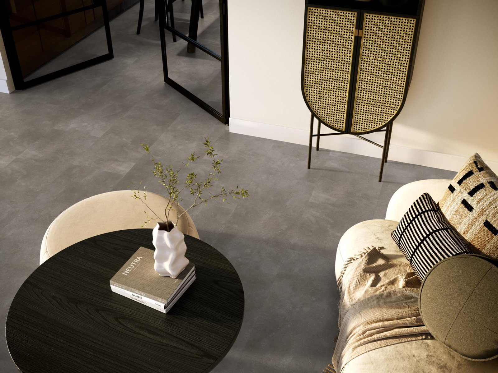 Piazzo dryback warm grey sfeer