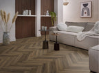 Spigato Avanto visgraat click SRC warm brown sfeer