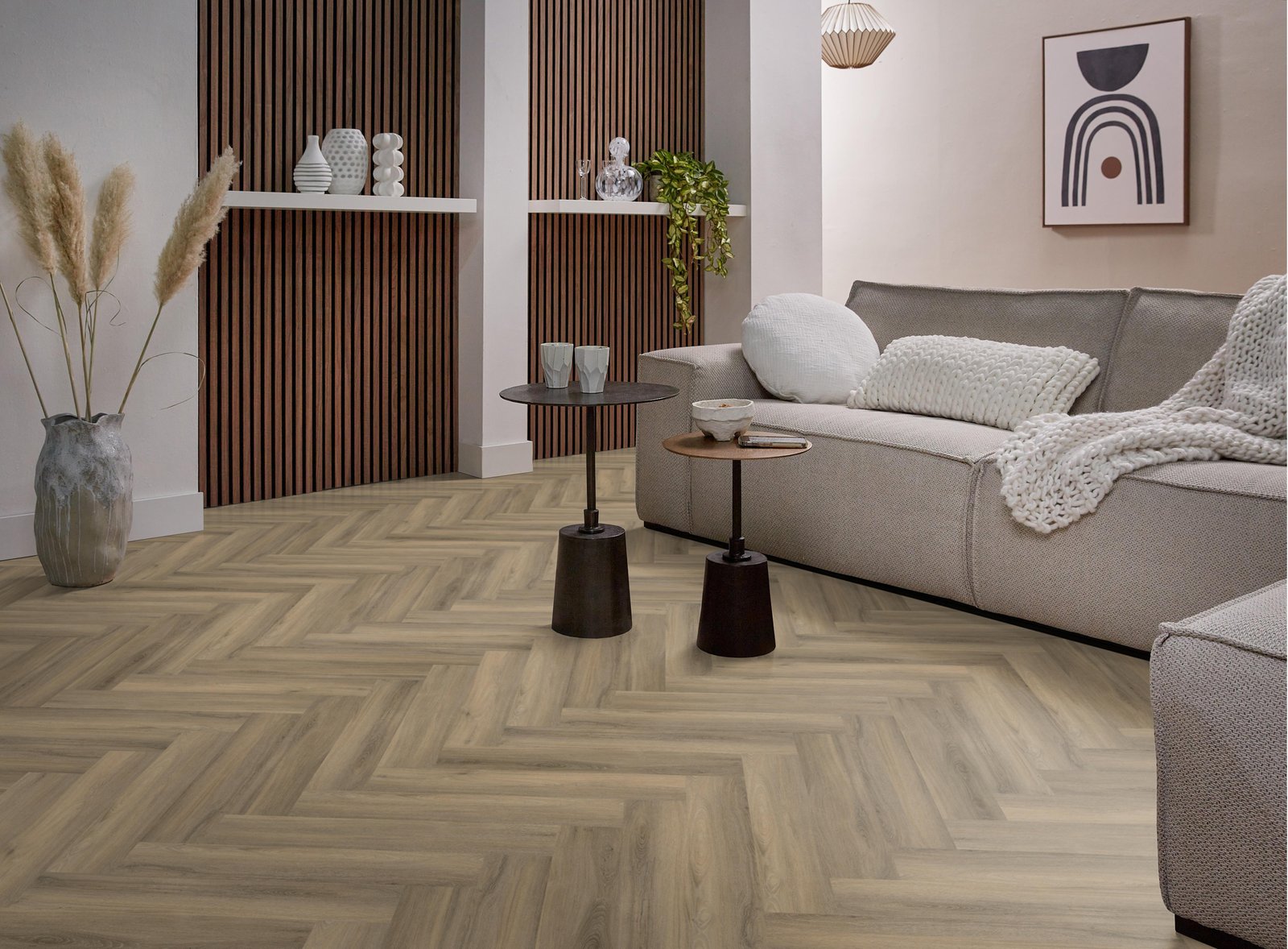 Spigato Avanto visgraat click SRC light brown sfeer