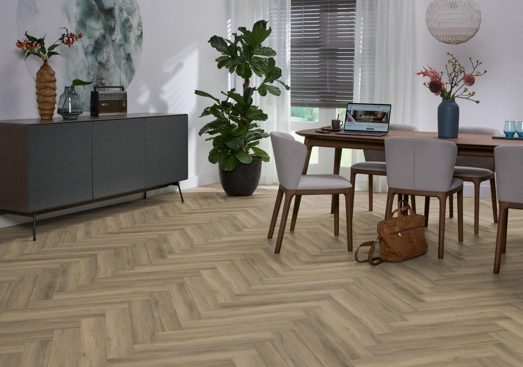Spigato Avanto visgraat click SRC light brown sfeer