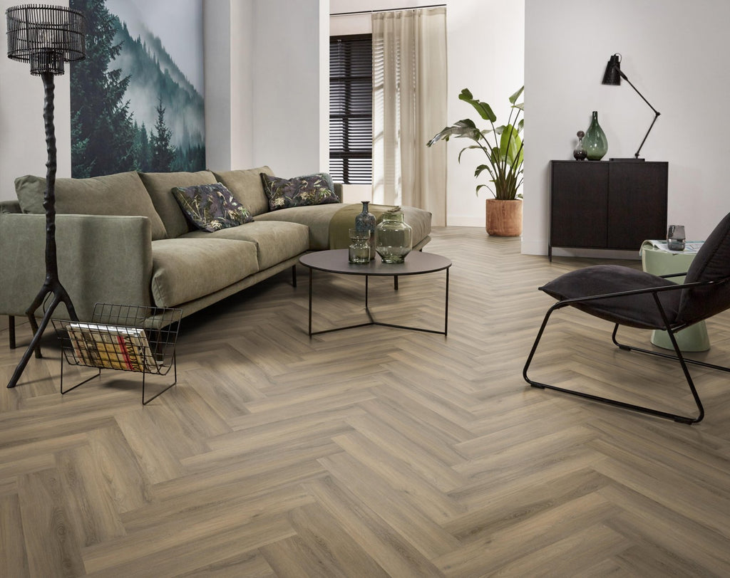 Spigato Avanto visgraat click SRC light brown sfeer