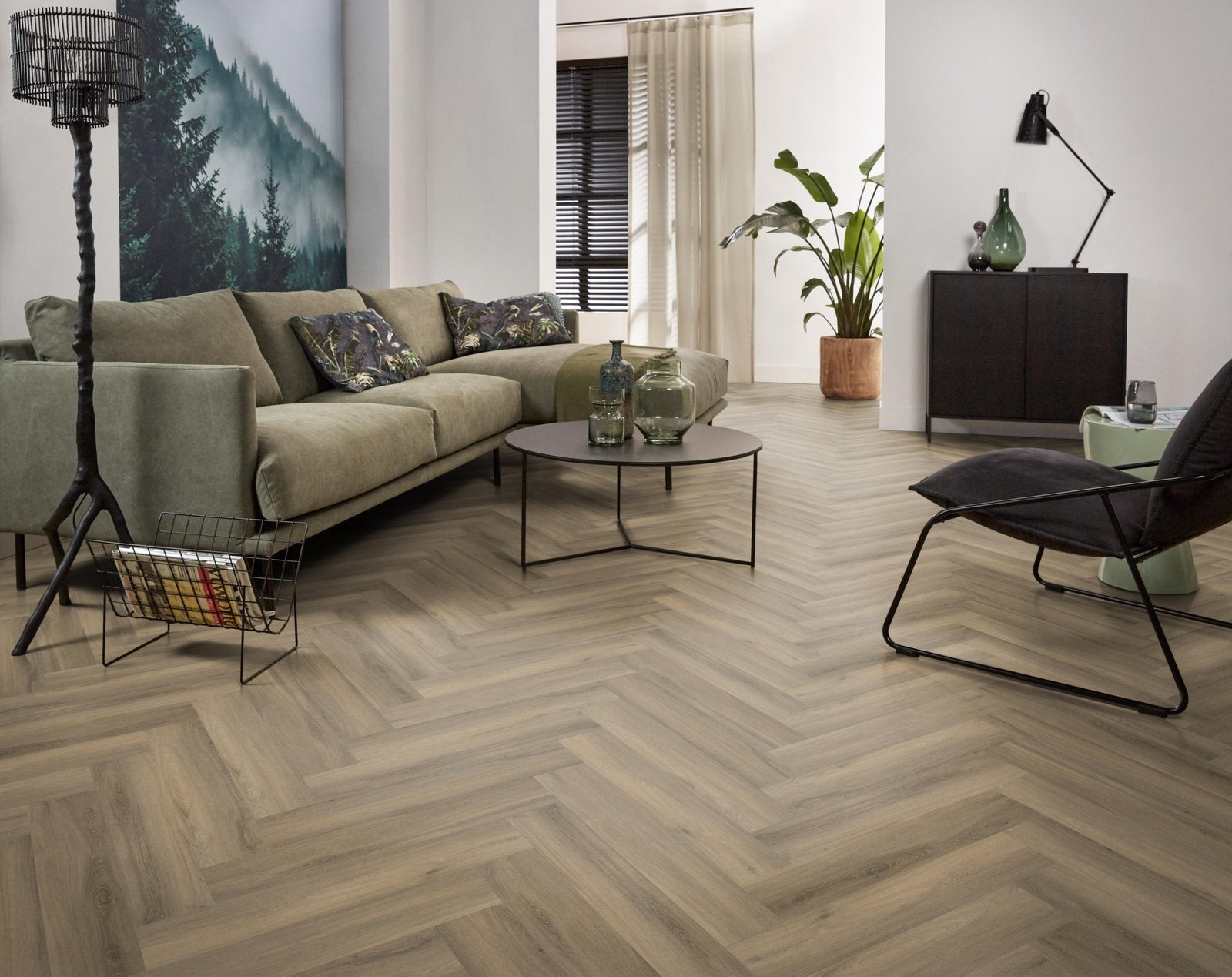 Spigato Avanto visgraat click SRC light brown sfeer