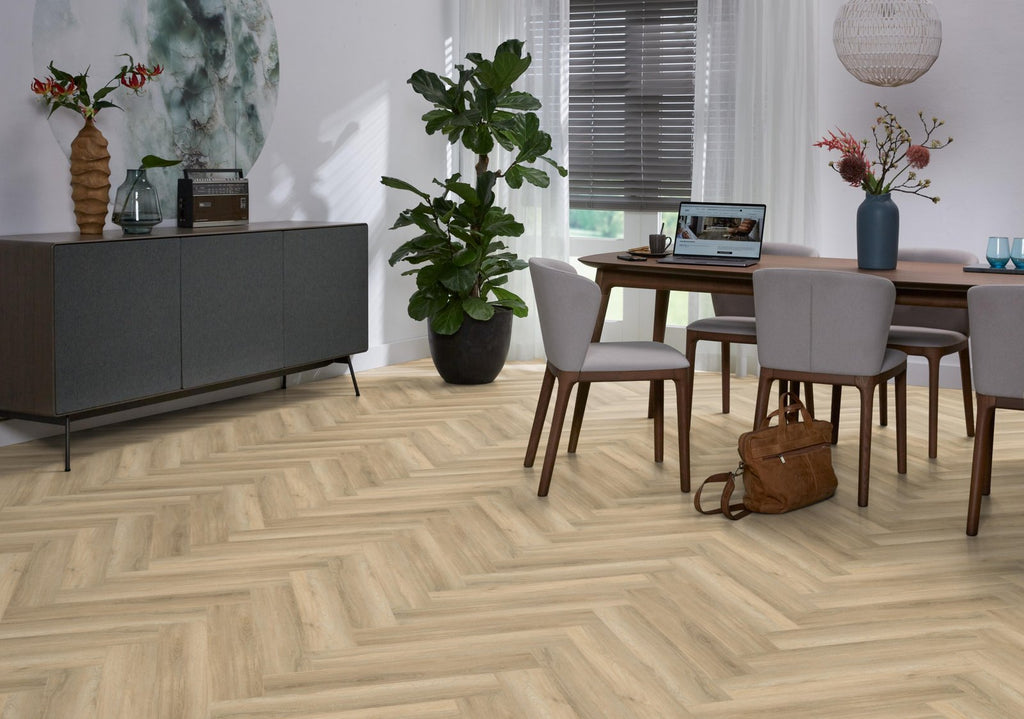 Spigato Avanto visgraat click SRC beige sfeer