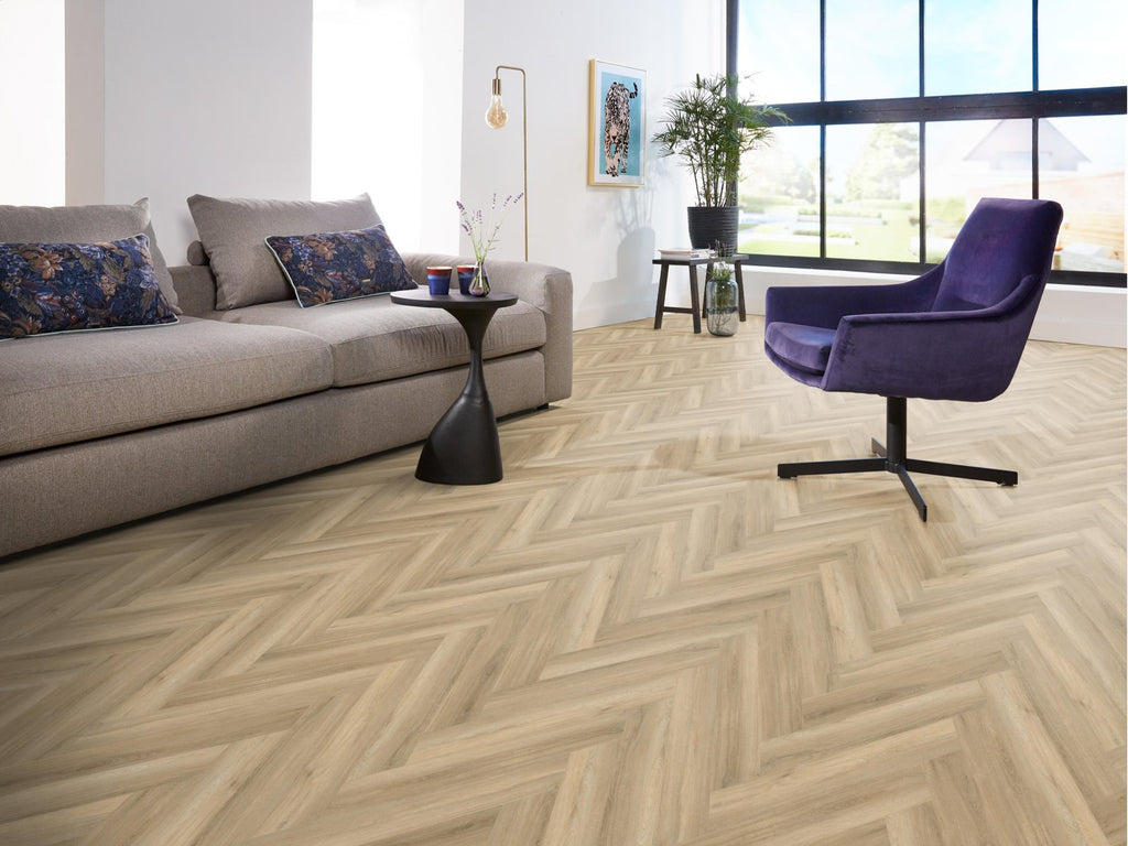 Spigato Avanto visgraat click SRC beige sfeer