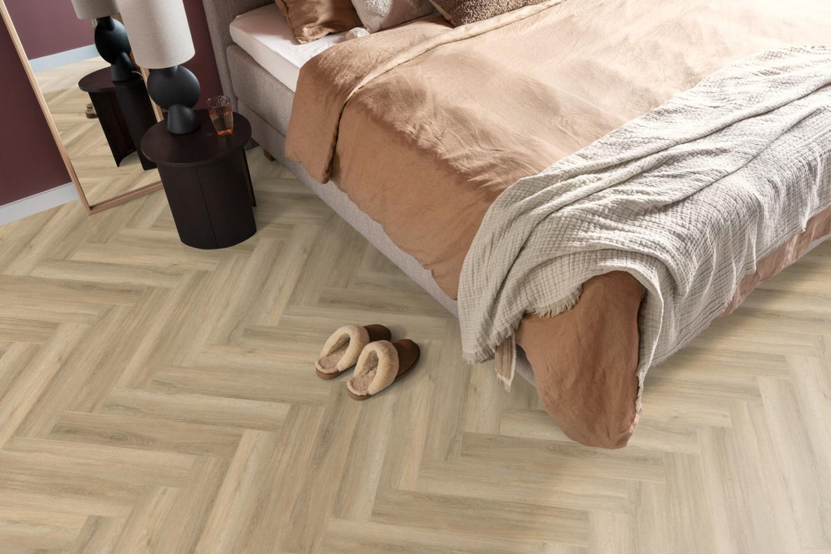Spigato Avanto visgraat click SRC beige sfeer