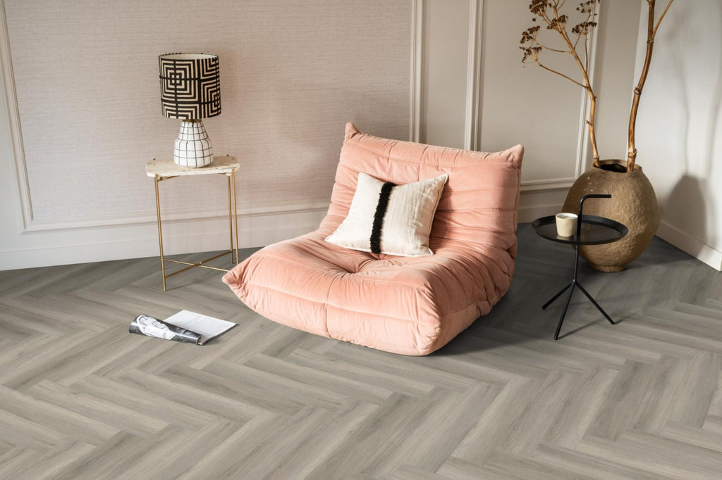 Spigato Avanto visgraat click SRC grey sfeer