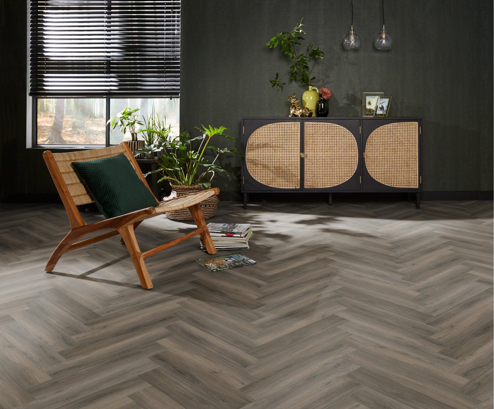 Spigato Avanto visgraat click SRC dark grey sfeer