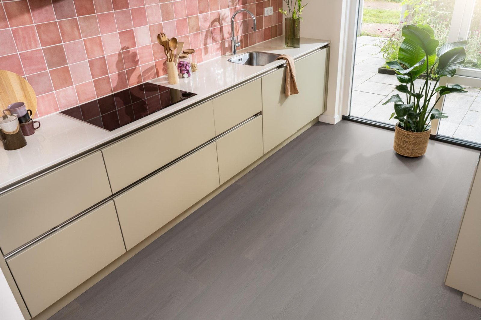 Wide board dryback charcoal sfeer