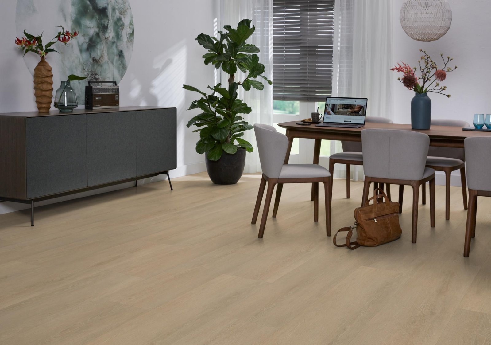 Wide board dryback warm natural sfeer