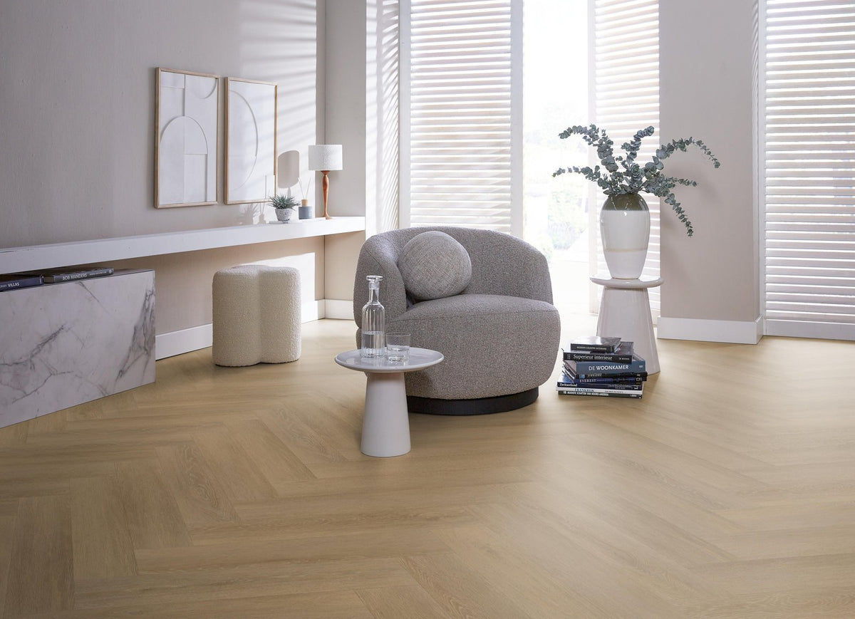 Herringbone dryback sun kissed sfeer