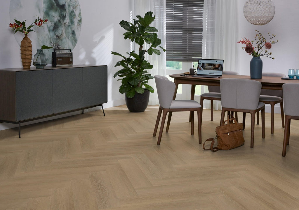 Herringbone dryback sun kissed sfeer
