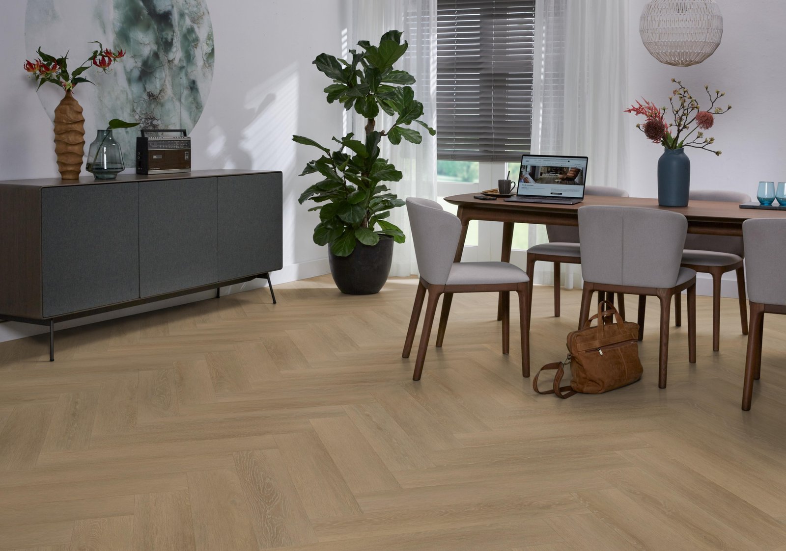 Herringbone dryback sun kissed sfeer