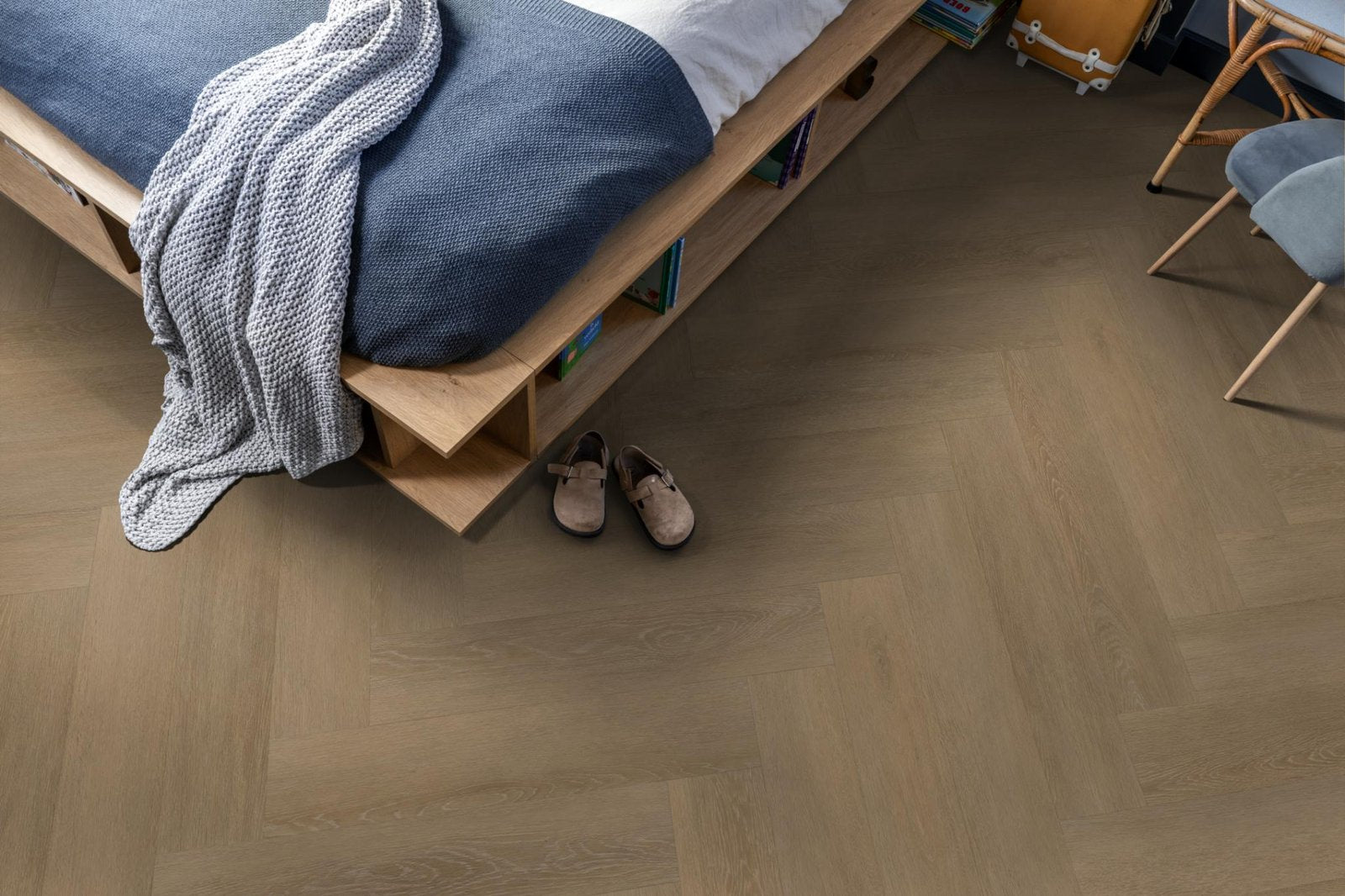 Herringbone dryback sun kissed sfeer