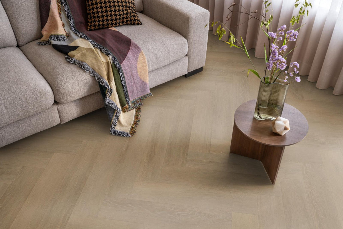Herringbone dryback sun kissed sfeer