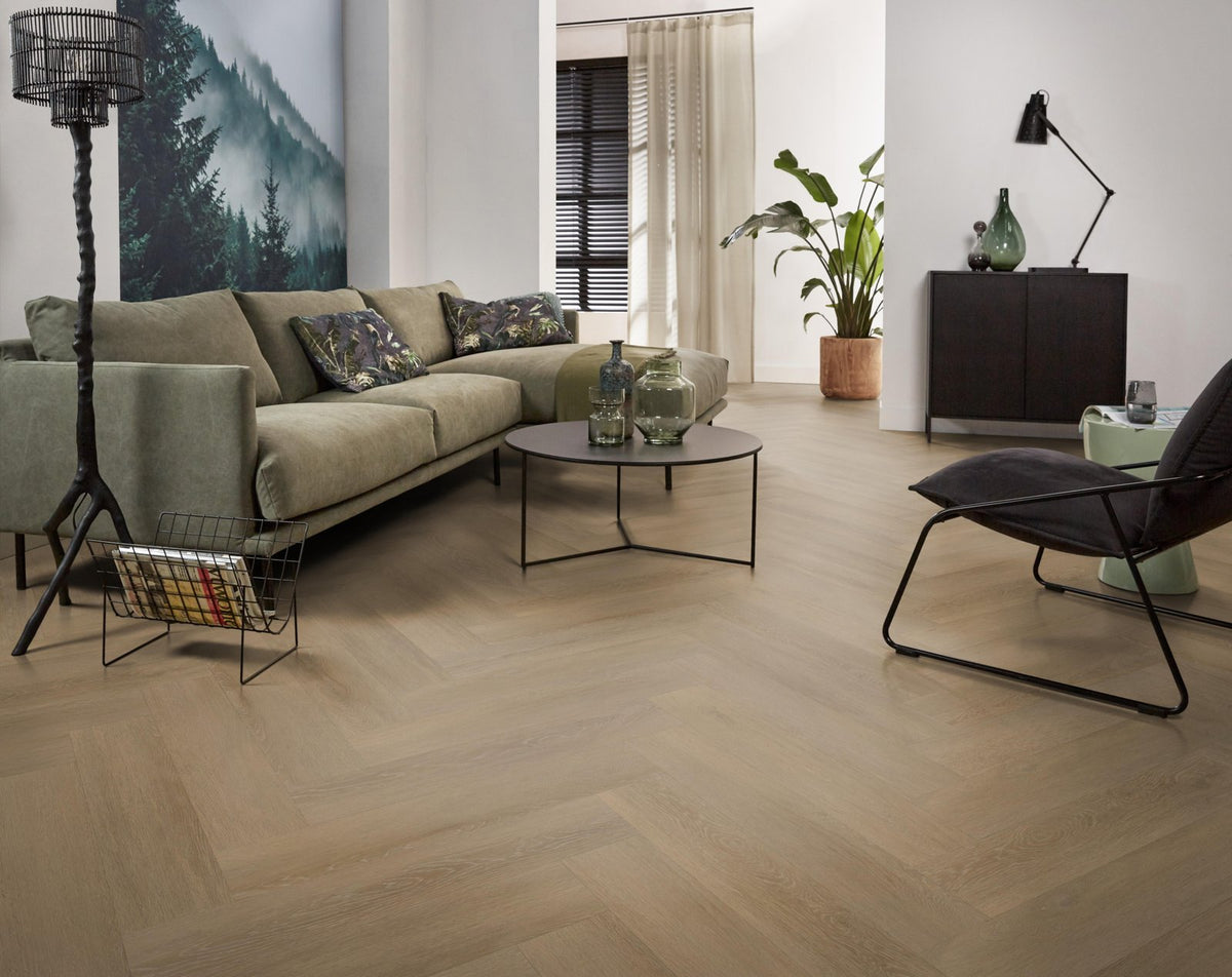 Herringbone dryback sun kissed sfeer