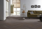 Herringbone dryback charcoal sfeer