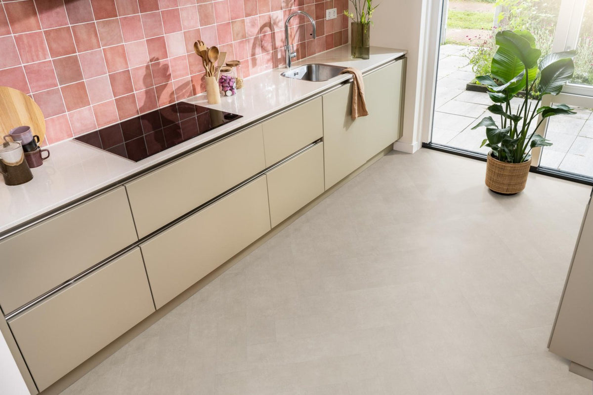 Herringbone dryback sand sfeer