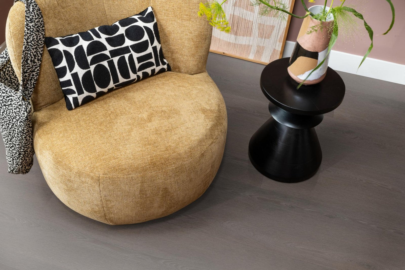 Wide board click SRC charcoal sfeer