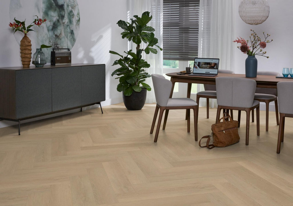 Herringbone click SRC warm natural sfeer