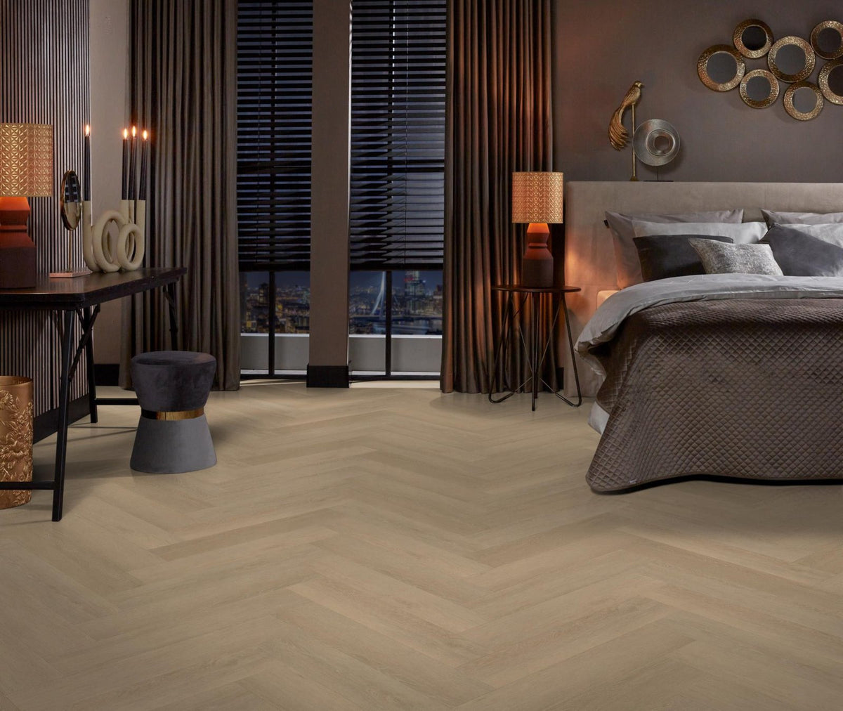 Herringbone click SRC warm natural sfeer