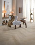 Spigato Vivero visgraat dryback light oak sfeer