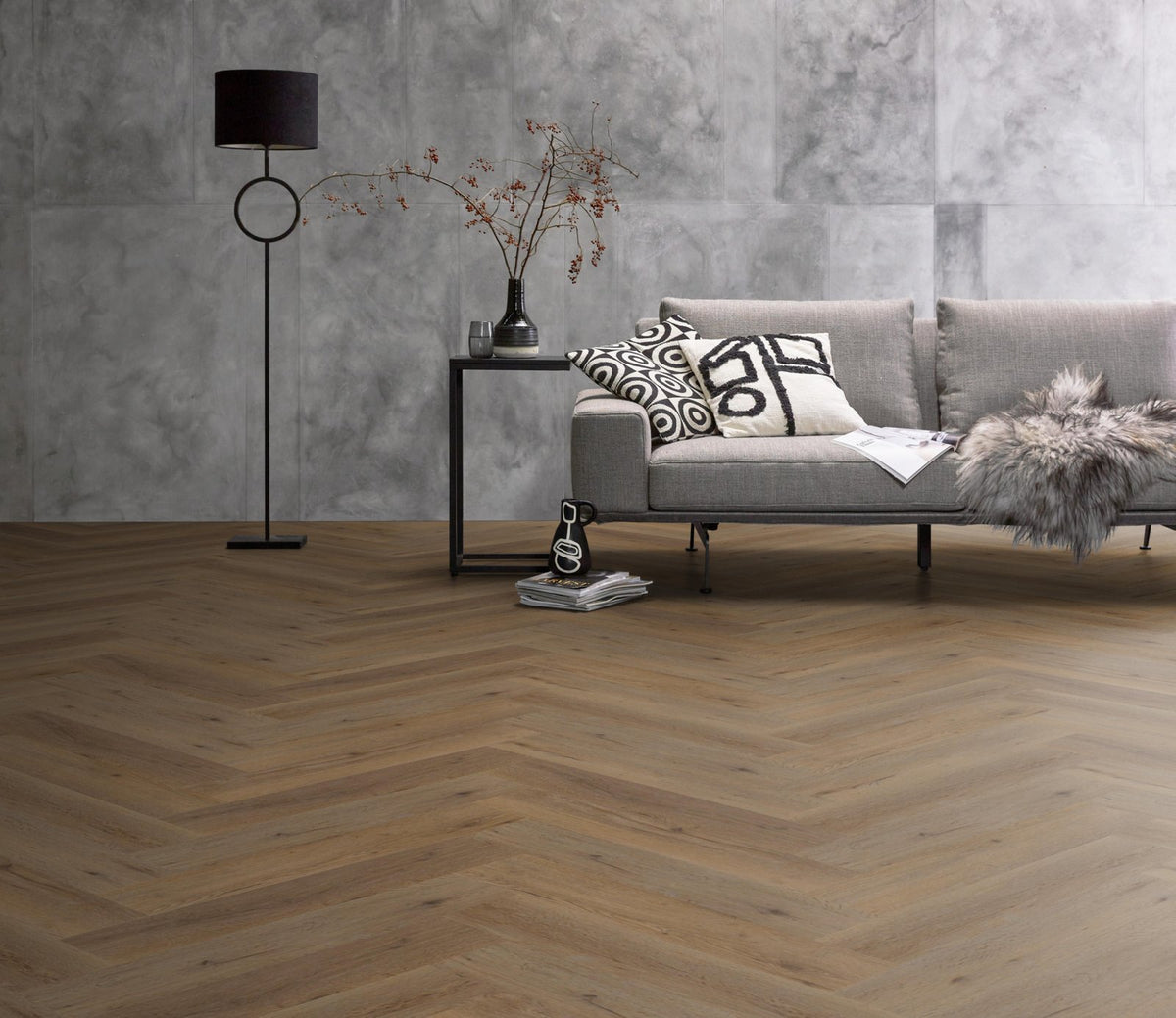 Spigato Vivero visgraat dryback smoky sfeer